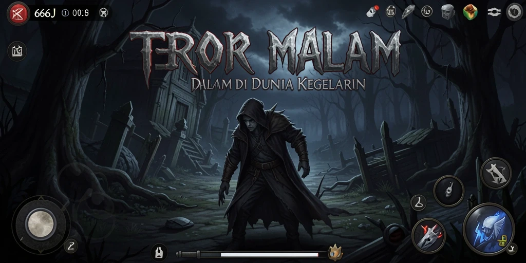 Gameplay menegangkan di dunia kegelapan 666J.