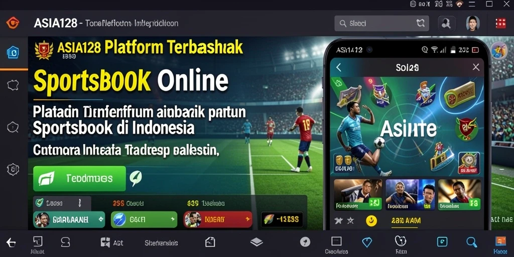 Screenshot ASIA128 menunjukkan fitur taruhan langsung dan antarmuka yang menarik.