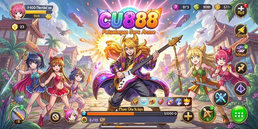 Tampilan menarik dan aksi seru dalam gameplay CU888.