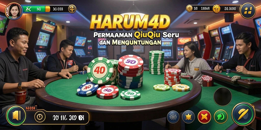 Tampilan utama gameplay QiuQiu yang mendebarkan.