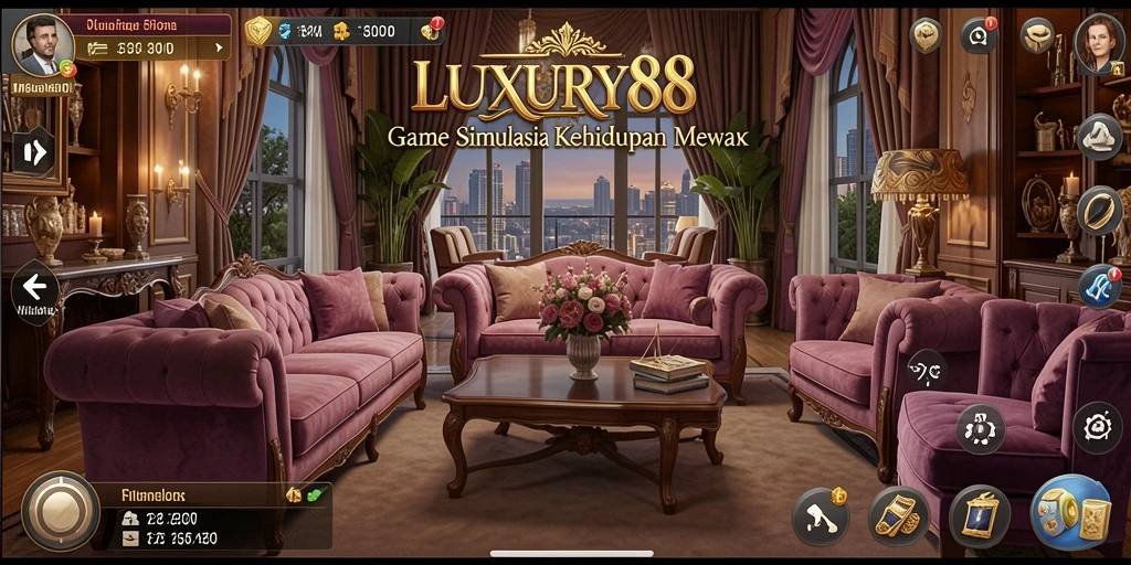 Tampilan gameplay menarik di LUXURY88 dengan elemen simulation.