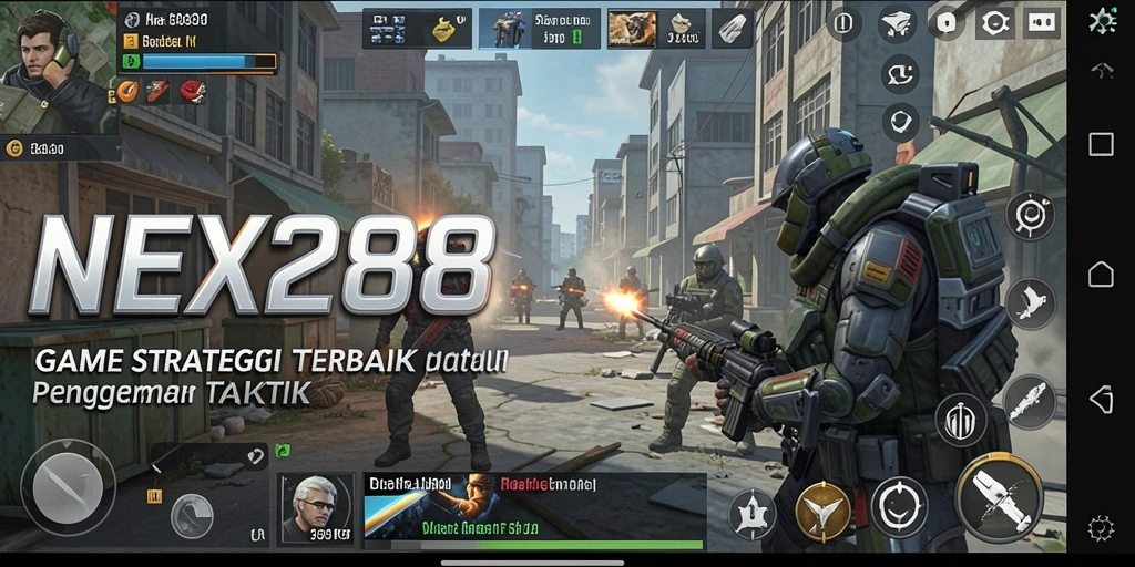 Tampilan gameplay dari NEX288 dengan strategi menantang.