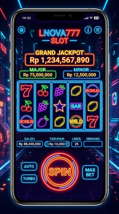 Screenshot aplikasi lnova777 menunjukkan berbagai kategori aplikasi yang tersedia.
